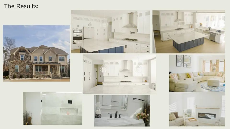 Completed residential new build and interior results