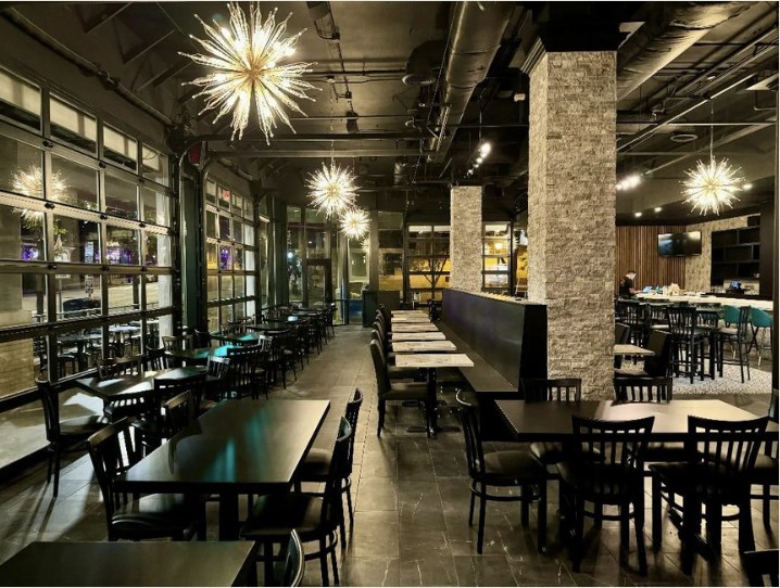 Commercial bar interior built for hospitality use